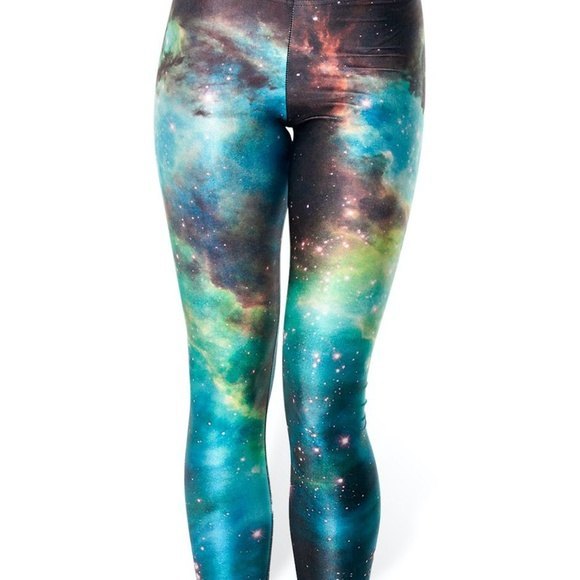 Blackmilk Pants - Galaxy Green Leggings